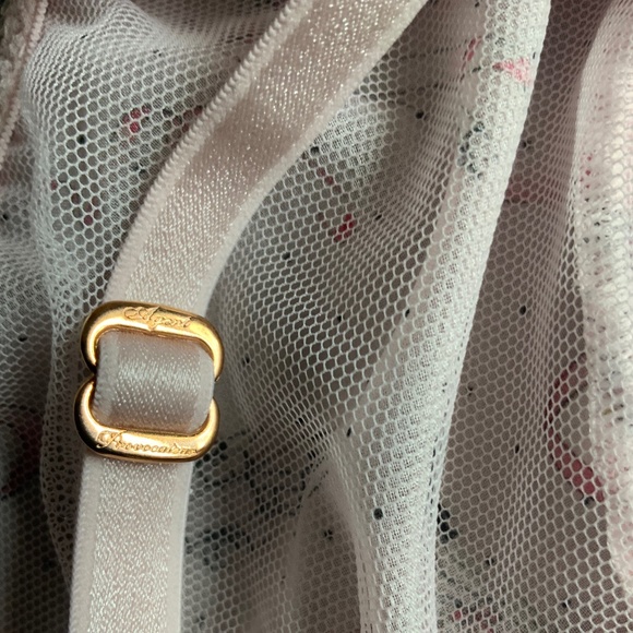 $145 Agent Provocateur Cinta Pastel Pink georgette soft-cup triangle bra M/3 - Picture 13 of 16